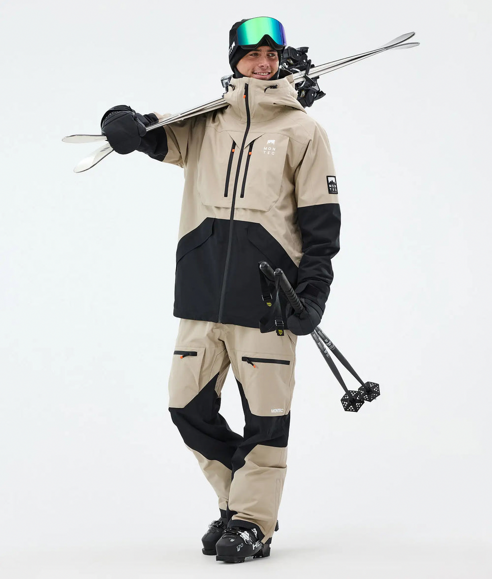 Arch Veste de ski pour homme – Sable / Noir