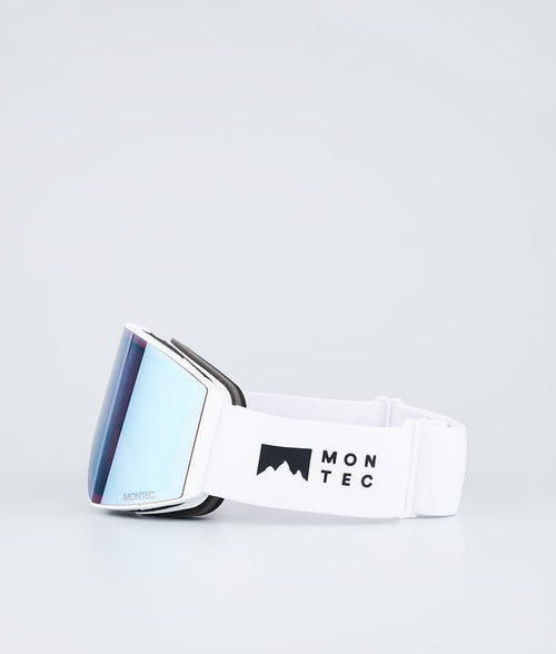 Masque De Ski – Noir Avec Écran Miroir Bleu Lune