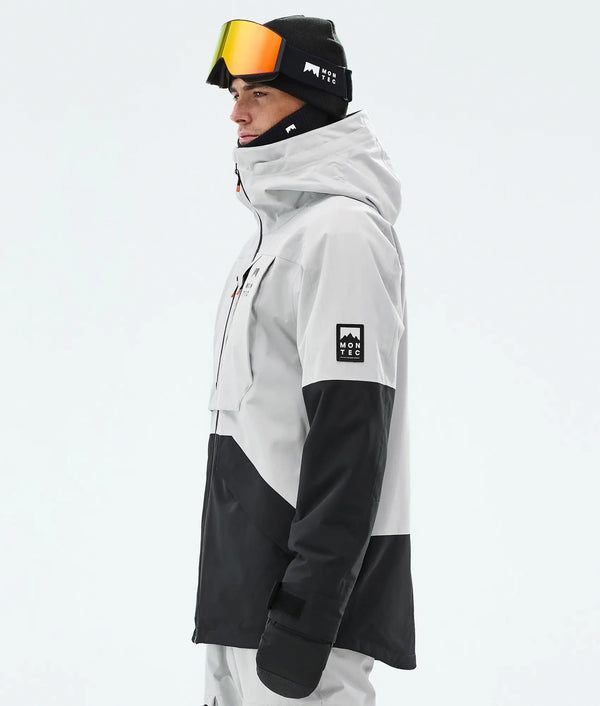 Arch Veste de ski pour homme – Gris clair / Noir