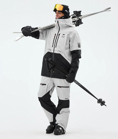 Arch Veste de ski pour homme – Gris clair / Noir